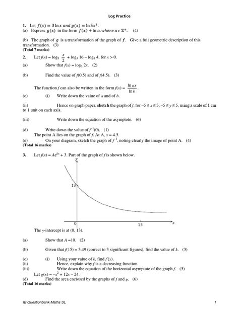 Image result for Log Functions Pre-Calc Practice Problems
