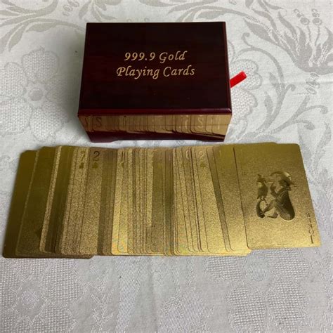 999.9 Gold playing cards(s)