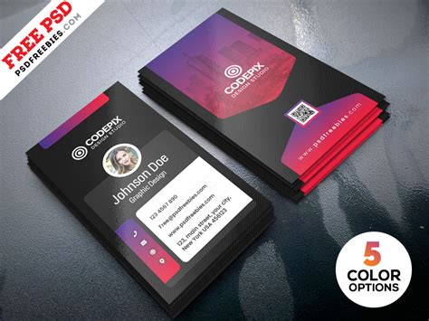 Vertical Business Card Template 的图像结果