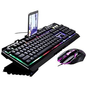 Amazon.in: Buy G700 Game Luminous Wired USB Mouse and Keyboard Suit ...