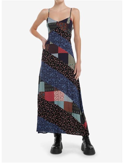 Thorn & Fable Patchwork Stripe Maxi Dress | Hot Topic