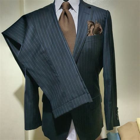 Brooks Brothers, Suit, black pinstripe on Carousell
