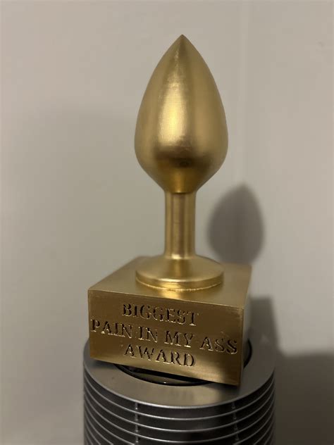 STL file Biggest Pain in My Ass Award 🏆・3D printing template to download・Cults