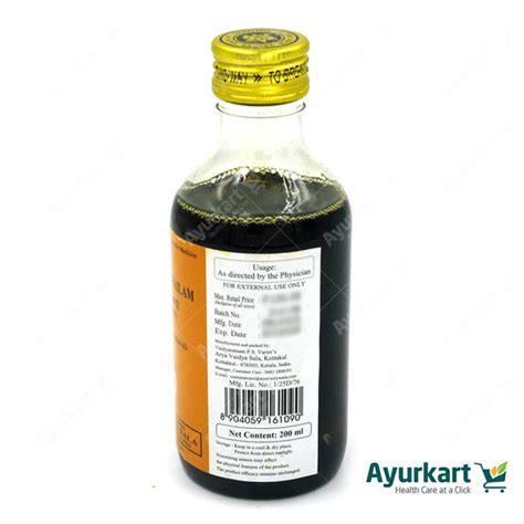 Malathyadi Tailam Kottakkal , Ayurvedic hair oil, hair growth, hair ...