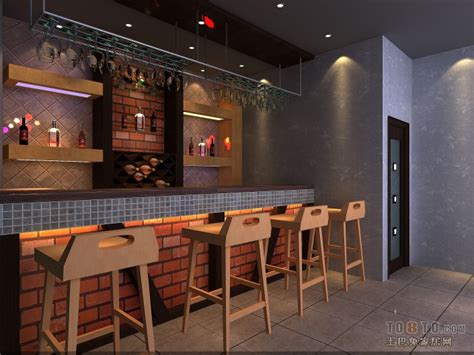 西餐厅吧台效果图 – 设计本装修效果图