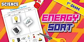 Types of Energy Flipbook for K-2nd Grade
