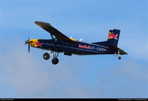 Aircraft Photo of OE-EMD | Pilatus PC-6/B2-H4 Turbo Porter | Red Bull ...