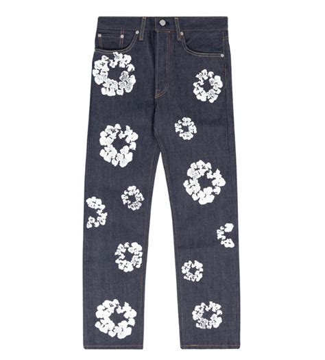 Denim Tears x Levi's Cotton Wreath Raw Selved Denim Jeans – Restock AR