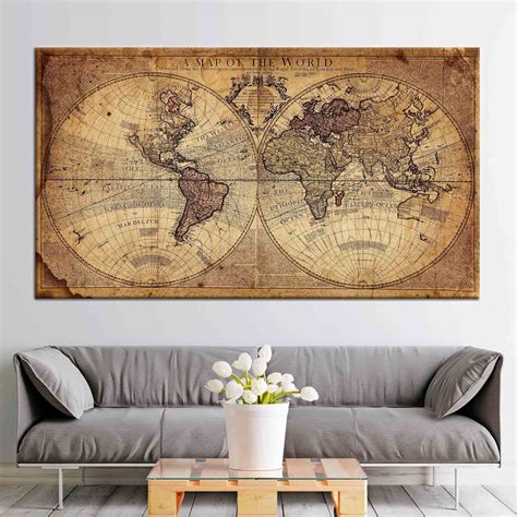 Wall Decor Map Ideas at Juliana Stclair blog