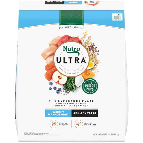 Nutro Ultra Adult Weight Management Dry Dog Food, Chicken, Lamb And ...