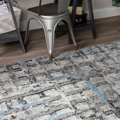 Addison Rugs Plano 3 X 5 (ft) Grey Indoor Abstract Mid-century Modern ...