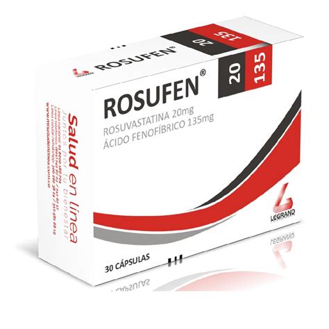 Rosufen Rosuvastatina/acido Fenofibrico 20/135 Mg X 30 Cap