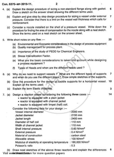 Process Equipment Design and Drawing 2011-2012 BE Chemical Engineering ...