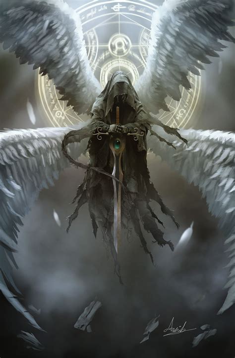 Justice by Ahmed Akib | Dark fantasy art, Angel art, Fantasy creatures art