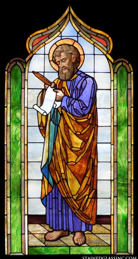 "Matthew the Apostle" Religious Stained Glass Window