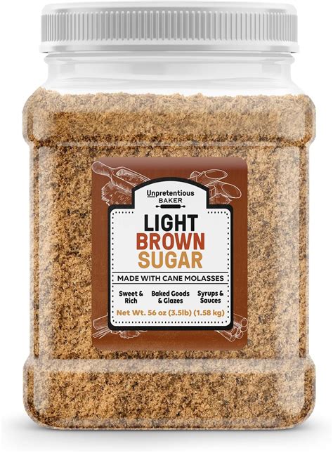 Amazon.com: Organic Brown Sugar Bulk Resealable bag (3lb) - raw Light ...