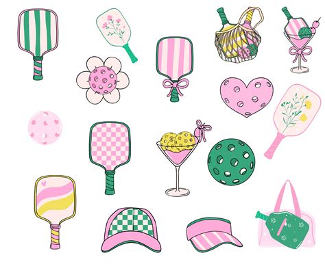 15 Pickleball Clipart, Pickleball PNG, Sports Clipart, Pickleball Clip ...