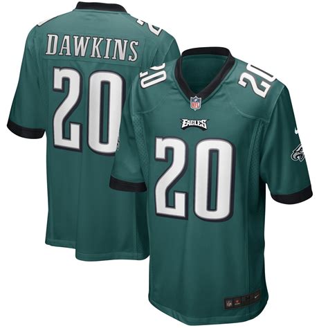 Brian Dawkins Philadelphia Eagles Game Retired Player Jersey - Midnight ...