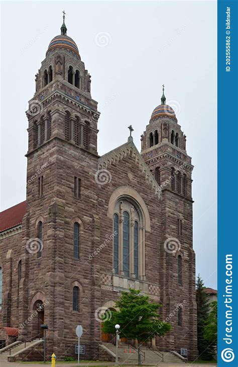 Historical Church in Downtown Marquette, Michigan Stock Photo - Image of superior, michigan ...
