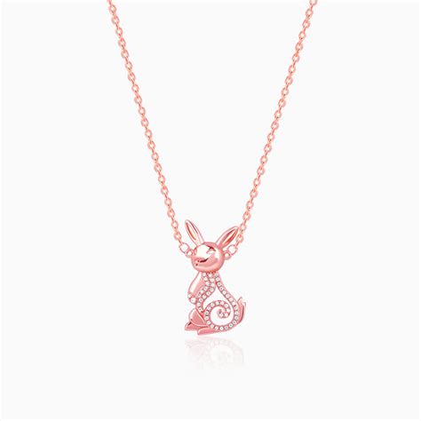 Purchase Rose Gold Rabbit Pendant Online | GIVA Jewellery – GIVA