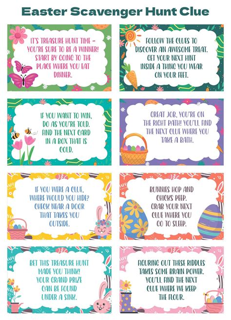 Printables Easter Scavenger Hunt At Home | Easter egg hunt activities ...
