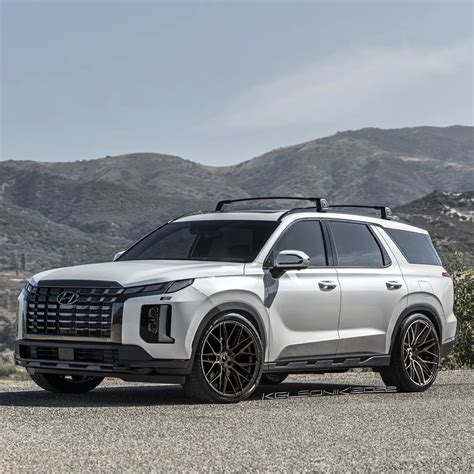 2023 Hyundai Palisade Sits Low and Nasty on Digitally Sporty Suspension and Vossen's - autoevolution