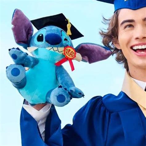 2025 Lilo & Stitch Graduation Plush Toy Pillow Doll Cartoon Grad ...