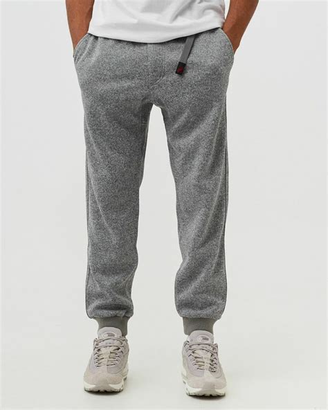 Gramicci Bonding Knit Fleece Narrow Rib Pant Grey - Mens - Sweatpants ...
