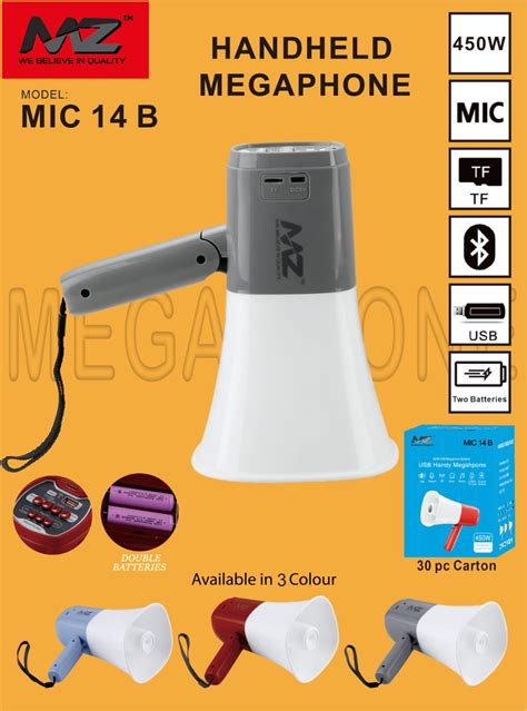 MZ MIC 14 Megaphone bluetooth speaker – Kharrido