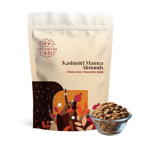 VASUNDHARA DHARITRI Kashmiri Mamra Almonds 500gms, Kashmir’s Pride Pure ...