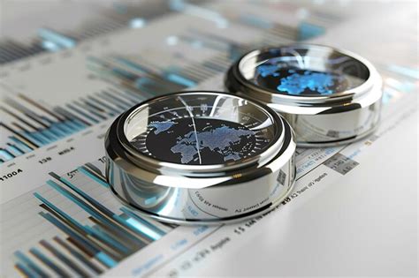 Global business analytics world map on a financial report | Premium AI ...