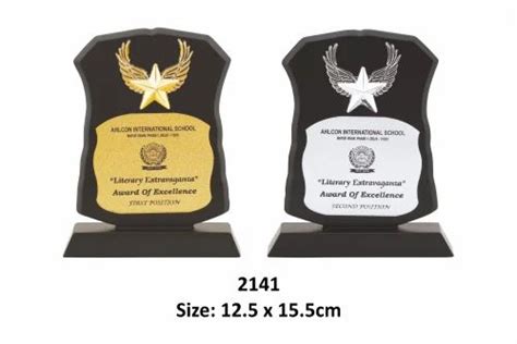 Wooden Memento & Trophy - Wooden Copper Back Stand Memento, Wooden ...