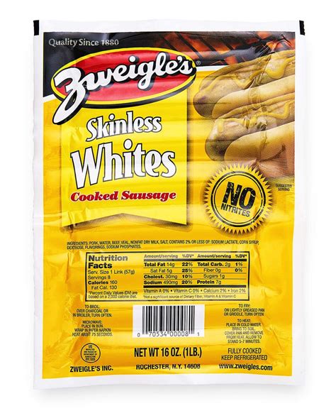 Skinless White Hot Dogs | Zweigle's | How to cook sausage, Sauerkraut ...