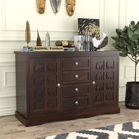 Unique Woodcraft Sheesham Wood Chest of 6 Drawers Multipurpose ...