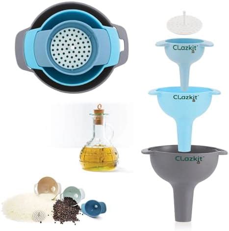 MyLifeUNIT Stainless Steel Pancake Batter Dispenser, Funnel Dispenser ...