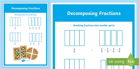 Decomposing Fractions Display Poster