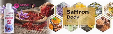 Buy ARISH BIO-NATURAL Saffron Body Oil for Dry skin [Big] Online at Low ...