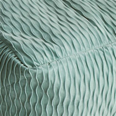 Mineral Blue Ripple Pouf