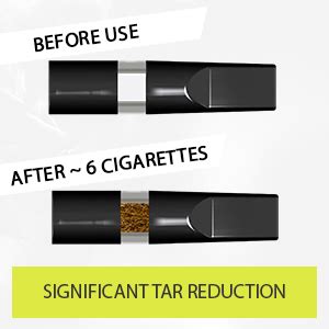 Nicofree | Black | 35 Cigarette Filters, 5 Packs | Made with Toxin-free ...