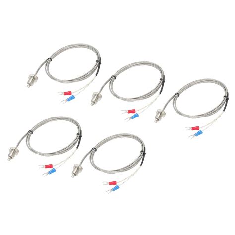 MECCANIXITY K Type Temperature Sensor 5pcs M10 Screw Temperature Probes ...
