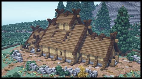 Minecraft Viking Longhouse Tutorial 的图像结果