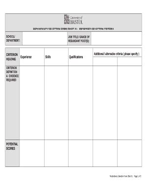 REDUNDANCY SELECTION (PART A):PROPOSED SELECTION CRITERIA Doc Template ...