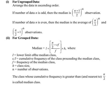 Image result for Statistics Formulas Class 12