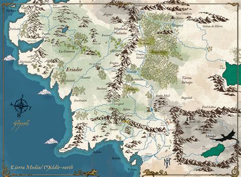 Printable Map Middle Earth