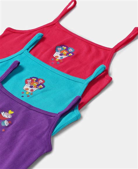 Buy Super Combed Cotton Rib Fabric Spot Printed Camisole with Regular ...