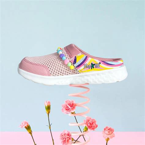 Summer Breeze Girls Peach Detachable Friendship Bracelet Slip-On Mule ...