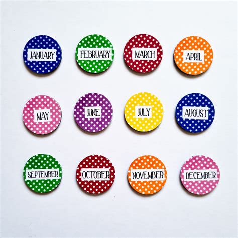 Buy Months of the Year Magnets, Planner accessories, Family Planner ...