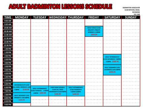 Badminton Training Program Example 的图像结果