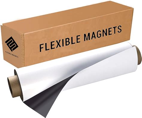Buy Flexible Vinyl Roll of Magnet Sheets - White, Super Strong & Ideal ...