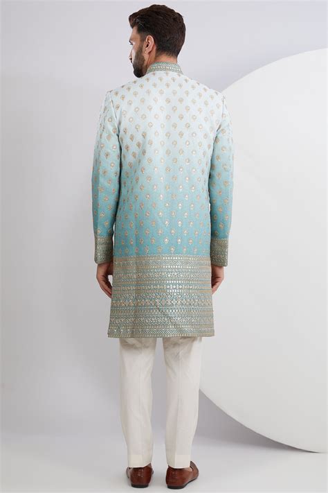 Classic ombre shaded Embroidered Sherwani